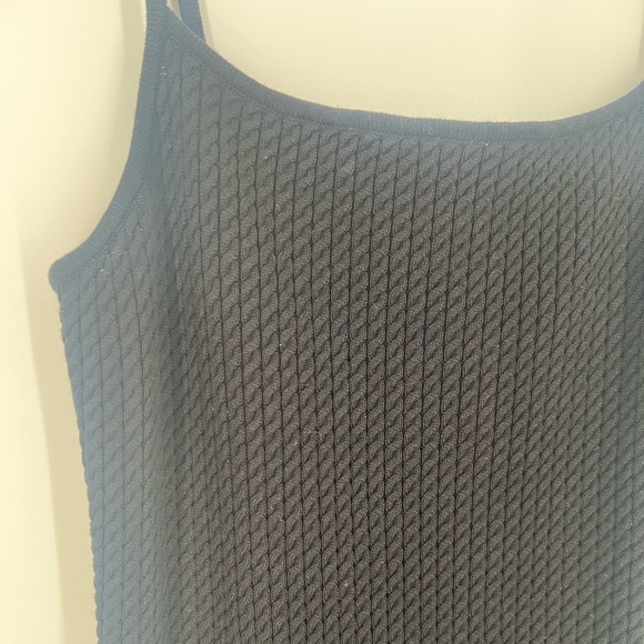 Posse Iris Knit Midi Cable-knit Slip Dress In Black - Picture 4 of 7